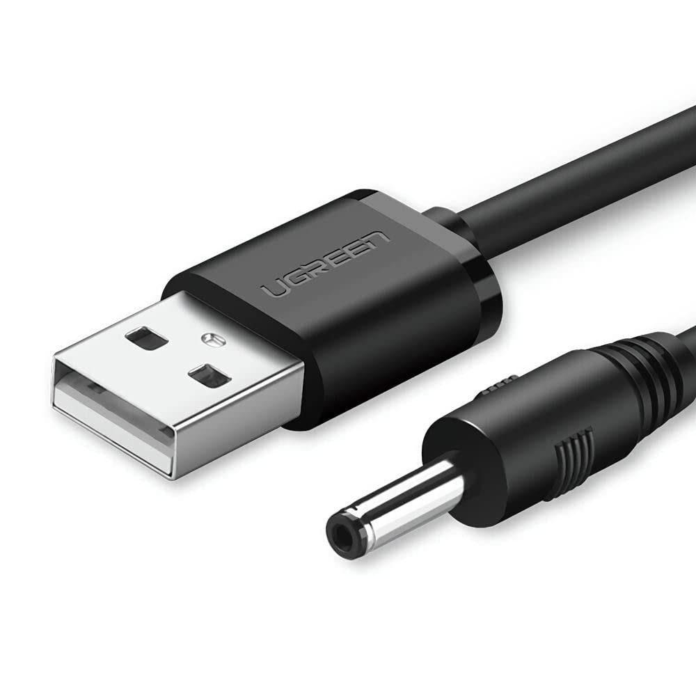 Ugreen UG 10376 5V 3.5 mm USB 2.0 to DC Cable, 1 meter Length